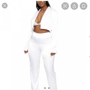 White suit set from The naked Wardrobe!